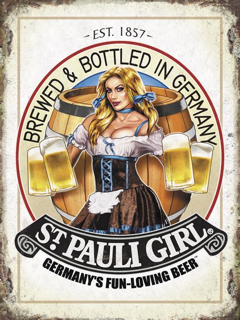 st pauli girl beer sign